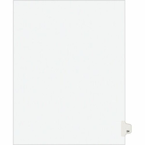 Avery Individual Legal Exhibit Dividers - Avery Style - 1 Printed Tab(s) - Digit - 24 - 1 Tab(s)/Set