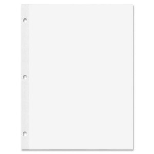 Rediform Heavyweight Reinforced Filler Paper - Letter - 100 Sheets - Plain - Stapled/Glued - 20 lb Basis Weight