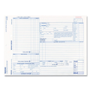 Rediform Speediset Four-Part Auto Repair Form, Four-Part Carbonless, 11 x 8.5, 50 Forms Total (RED4P489) View Product Image