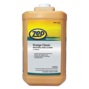 Zep Professional Industrial Hand Cleaner, Orange, 1 gal Bottle, 4/Carton (ZPE1046475) View Product Image