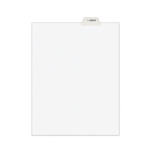 Avery-Style Preprinted Legal Bottom Tab Dividers, 26-Tab, Exhibit L, 11 x 8.5, White, 25/Pack (AVE12385)