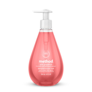 Method Gel Hand Wash, Pink Grapefruit Scent, 12 oz, 6/Carton