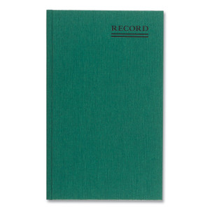 National Emerald Series Account Book, Green Cover, 12.25 x 7.25 Sheets, 150 Sheets/Book