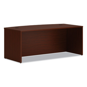 HON Mod Bow Front Desk, 72" x 36" x 29", Traditional Mahogany (HONLDS7236BLT1) View Product Image