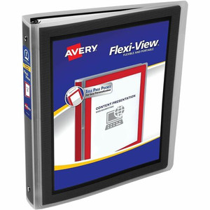Avery Flexi-View 3 Ring Binder - 1" Binder Capacity - Letter - 8 1/2" x 11" Sheet Size - 175 Sheet Capacity - 1 2/5" Spine Width - (AVE17686)