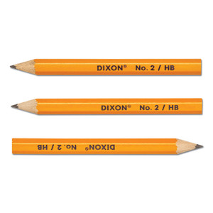 Dixon Golf Wooden Pencils, 0.7 mm, HB (#2), Black Lead, Yellow Barrel, 144/Box