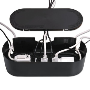 D-Line Large Cable Tidy Units, 16.5" x 6.5" x 5.25", Black (DLNCTULGEB) View Product Image