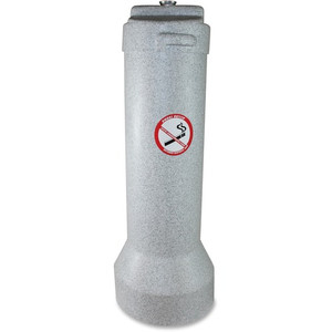 Impact Products Cig Disposal Unit, Outdoor, 9-1/2"Wx25-1/2"Lx9-1/2"H, GY/GE (IMP44503) View Product Image