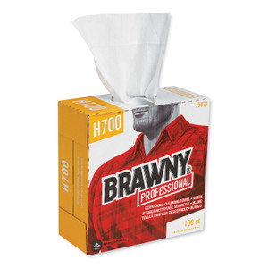 Brawny Professional Medium Weight HEF Shop Towels, 9 1/8 x 16 1/2, 100/Box, 5 Boxes/Carton