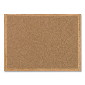 MasterVision Earth Cork Board, 72" x 48", Tan Surface, Oak Finished Wood Frame
