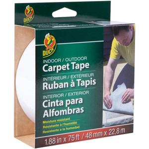 Duck Brand Carpet Tape, Indoor/Outdoor, White (DUC286372) View Product Image