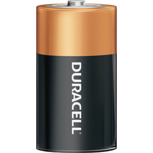 Duracell U.S.A. Batteries, D, Coppertop, Alkaline, 12/BX, Black/Gold (DUR01301) View Product Image