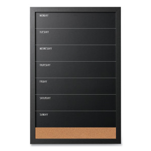 MasterVision Black/White Message Board Set, (1) Bulletin, (1) Chalk/Bulletin, (1) Dry-Erase/Bulletin, Assorted Sizes, Assorted Colors