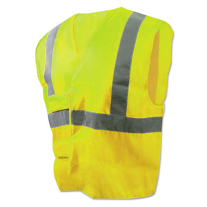Boardwalk Class 2 Safety Vests, Standard, Lime Green/Silver (BWK00036) View Product Image