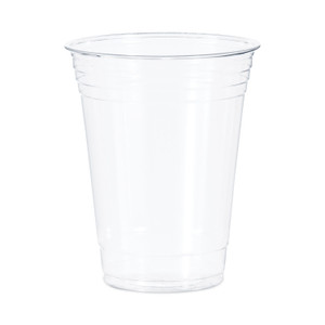 SOLO Ultra Clear PET Cups, Squat, 16 oz, Plastic, 50/Bag, 20 Bags/Carton