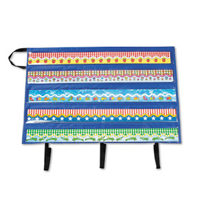 Carson-Dellosa Education Border Storage Pocket Chart, 41" x 24.5", Blue/Clear