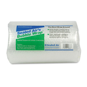 Sealed Air Bubble Wrap Cushioning Material, 0.19" Thick, 12" x 30 ft (SEL19338) View Product Image