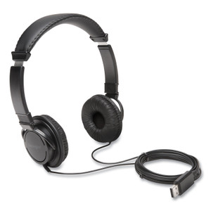 Kensington Hi-Fi Headphones, 6 ft Cord, Black