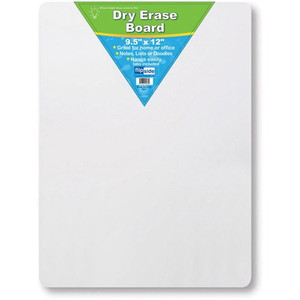 Flipside Unframed Mini Dry Erase Board - 9.5" (0.8 ft) Width x 12" (1 ft) Height - White Surface - Rectangle