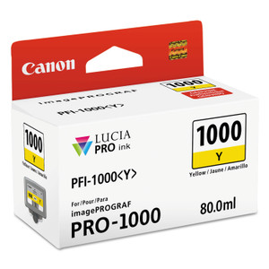 Canon 0549C002 (PFI-1000) Lucia Pro Ink, Yellow Canon 0549C002 (PFI-1000) Lucia Pro Ink, Yellow