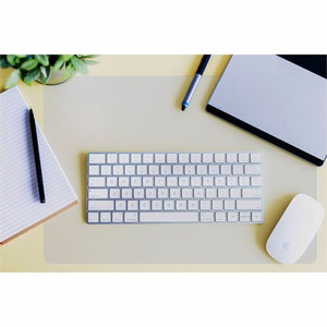 Floortex Desktex Polycarbonate Desk Pad 19" x 24" - Rectangular - 19" Width x 24" Length x 0.03000" Depth - Clear Backing - Polycarbonate - Clear
