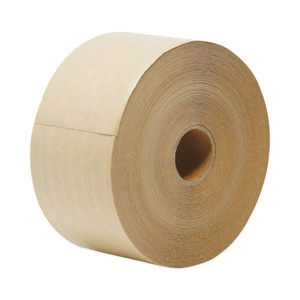 General Supply Glass-Fiber Reinforced Gummed Kraft Sealing Tape, 3" Core, 3" x 450 ft, Brown, 10/Carton (UNV44HD007) View Product Image