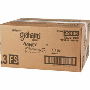 Kellogg's Grahams Honey Crackers - Individually Wrapped - Honey - 0.49 oz - 2/Pack