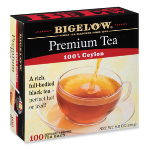 Bigelow Single Flavor Tea, Premium Ceylon, 100 Bags/Box (BTC00351) View Product Image