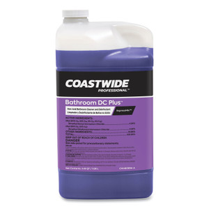 Coastwide Professional Bathroom DC Plus Cleaner and Disinfectant Concentrate for ExpressMix, Fresh Scent, 110 oz Bottle, 2/Carton (CWZ24321406) View Product Image