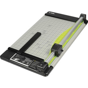CARL Heavy-Duty Metal Base 18" Paper Trimmer - 36 Sheet Cutting Capacity - 1 Carbide Blade - 18" Cutting Length - 0.8" Height x 14" Width x 18.3" Length - Heavy Duty, Locking Blade