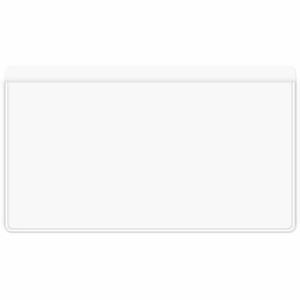 C-Line Peel & Stick Add-On Filing Pockets - 8.8" Width x 6.1" Depth - For Letter 8 1/2" x 11" Sheet - Clear - Polypropylene