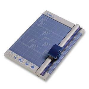 CARL Professional 12" Rotary Paper Trimmer - 10 Sheet Cutting Capacity - 1 Carbide Blade - 12" Cutting Length - 0.8" Height x 10.3" Width x 12" Depth - Metal