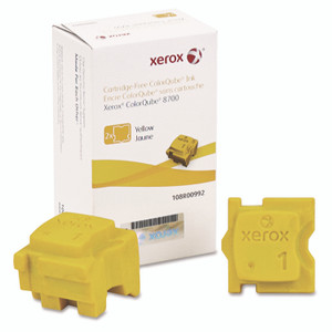 Xerox 108R00992 Solid Ink Stick, 4,200 Page-Yield, Yellow, 2/Box