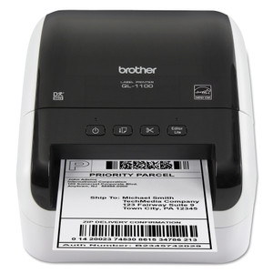 Brother QL-1100 Wide Format Professional Label Printer, 69 Labels/min Print Speed, 6.7 x 8.7 x 5.9 (BRTQL1100) View Product Image