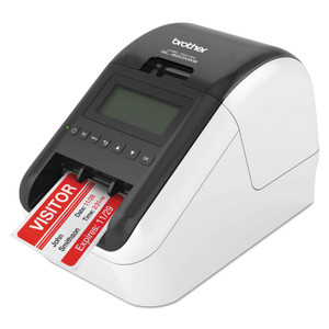 Brother QL-820NWB Professional Ultra Flexible Label Printer, 110 Labels/min Print Speed, 5 x 9.37 x 6 (BRTQL820NWB) View Product Image