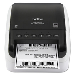 Brother QL-1110NWB Wide Format Professional Label Printer, 69 Labels/min Print Speed, 6.7 x 8.7 x 5.9 (BRTQL1110NWB) View Product Image