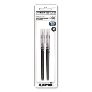 uniball Refill for Vision Elite Roller Ball Pens, Bold Conical Tip, Assorted Ink Colors, 2/Pack (UBC61234PP) View Product Image