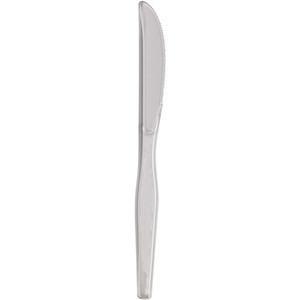 Dixie Heavyweight Plastic Cutlery - Knife - 1 x Knife - Breakroom - Disposable - Clear