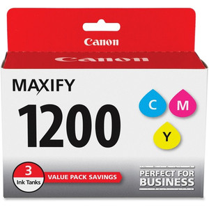 Canon PGI-1200 CMY Original Inkjet Ink Cartridge - Cyan, Magenta, Yellow - 3 / Pack (CNMPGI1200CMY)