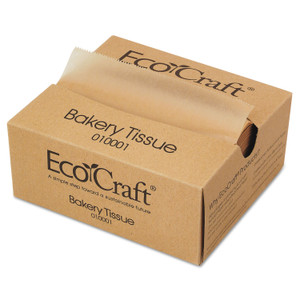 Bagcraft EcoCraft Interfolded Dry Wax Deli Sheets, 6 x 10.75, Natural, 1,000/Box, 10 Boxes/Carton (BGC010001) View Product Image