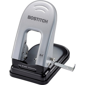 Bostitch EZ Squeeze&trade 40 Two-Hole Punch - 2 Punch Head(s) - 40 Sheet - 9/32" Punch Size - 6.5" Width x 2.8" Height