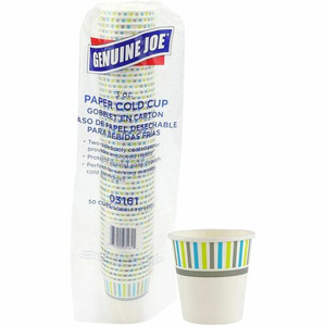 Genuine Joe 3 oz Cold Cups - 3 fl oz - Paper - Cold Drink, Beverage