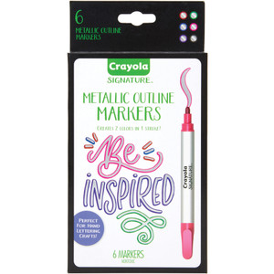 MARKER;OUTLINE;METALLIC;6PK View Product Image