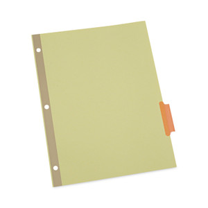 Universal Deluxe Extended Insertable Tab Indexes, 5-Tab, 11 x 8.5, Buff, Assorted tabs, 24 Sets