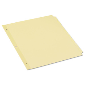 Universal Self-Tab Index Dividers, 8-Tab, 11 x 8.5, Buff, 24 Sets (UNV20846) View Product Image