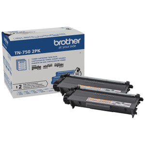 Brother TN7502PK High-Yield Toner, 8,000 Page-Yield, Black, 2/Pack (BRTTN7502PK) View Product Image