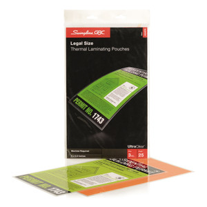 GBC UltraClear Thermal Laminating Pouches, 3 mil, 9" x 14.5", Gloss Clear, 25/Pack (GBC3200578) View Product Image