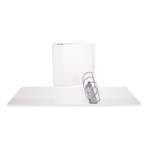 Universal Slant D-Ring View Binder, 3 Rings, 5" Capacity, 11 x 8.5, White