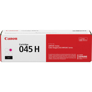 Canon 045H Original High Yield Laser Toner Cartridge - Magenta - 1 Each (CNMCRTDG045HM) View Product Image