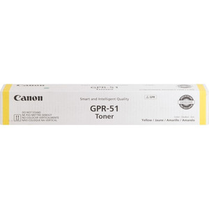 Canon GPR-51 Original Laser Toner Cartridge - Yellow - 1 Each (CNMGPR51Y) View Product Image